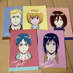 進撃の巨人　WITSTUDIO　特典ポストカード　　ミカサ　エレン　アルミン