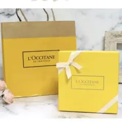 匿名配送　ロクシタン　ギフトボックス　紙袋　リボン付き