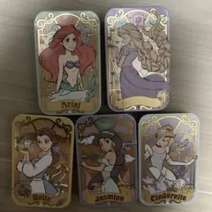 5個セット　ディズニー　プリンセス　すらいどきゃん　アリエル　ラプンツェル　ベル
