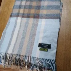 BEAMS LIGHTS チェック柄ウールストール