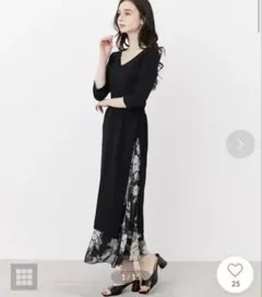 rienda ヴィンテージフラワーKnitコンビOP　(スカートとセット)