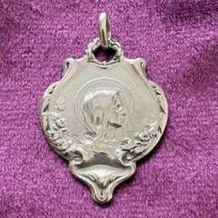 フランス|メダイ|シルバー800|初聖体拝領|ペンダント|キリスト教|聖品