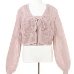 INGNI リボンメッシュカーディガン アンサンブル