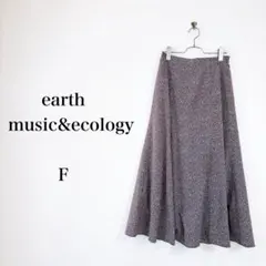 earth music&ecology（F）花柄フレアスカート　ウエストゴム