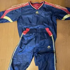 【adidas】キッズ　ジャージ　ウインドブレーカー　セットアップ　160