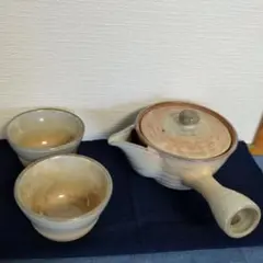 萩焼 桂仙」陶器製急須と茶碗セット6客 - メルカリ