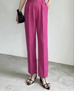 ピンク カジュアルパンツ Lサイズ