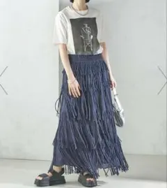 専用ですcrinkle crinkle crinkleフリンジスカート crinkle crinkle crinkle（クリンクルクリンクルクリンクル）の