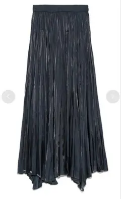 snidel シャイニープリーツスカート ネイビー
