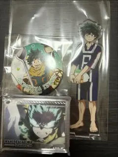 僕のヒーローアカデミア 緑谷出久 缶バッジ アクリルスタンド セット