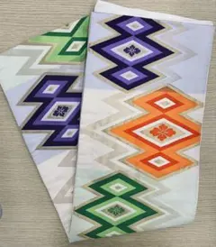 華やかな幾何学模様 袋帯　レディース