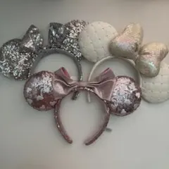 ミニー耳カチューシャ 3個セット