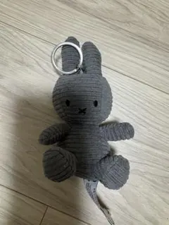 ミッフィー キーホルダー グレー