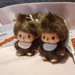 モンチッチの 赤ちゃん ベビーボンネット付き花柄服ベビチッチ 2体セット モンチッチの 赤ちゃん ベビーボンネット付き花柄服ベビチッチ 2