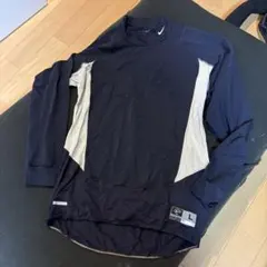 NIKE　ナイキ baseball トレーニングシャツ　野球　L メンズネイビー