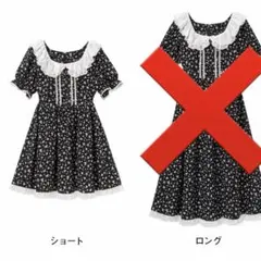 rose ブーケットフラワーワンピース 5Ｌ ブラックのサムネイル