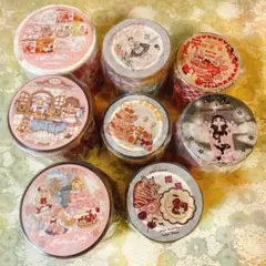 海外マスキングテープ巻売りまとめ売り レトロアニマルセットfairylady