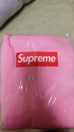 Supreme パーカー XL ピンク ホワイト ブラック