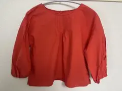 【natural beauty basic】朱色ブラウス