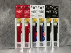 ☆フリクション 替芯 新品 三色・黒赤 各３本入り合計６袋セット 0.38mm☆