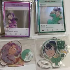 忍たま乱太郎 デコうちわキーチェーン　アクリルトレカ 留三郎 潮江 浜