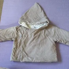 ベージュ フード付きジャケット 12ヶ月