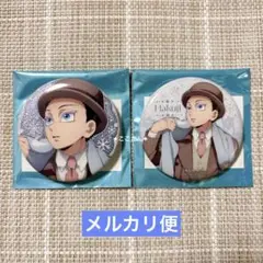 鬼滅の刃【AGF2025】猗窩座/伯治＆恋雪 メタル缶バ＆ホロ缶バッジ【3点