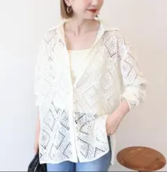 ★タイムセール★AMERICANHOLIC レース長袖シャツ 美品のサムネイル