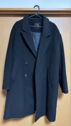 CASPER JOHN ブラック チェスターコート Lサイズ