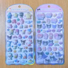 【国内正規品】 Sanrio コットンパフィーシール サンリオ 2枚セット