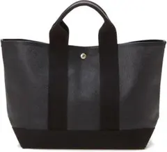 TOPKAPI トプカピ　スコッチグレイン ネオレザー トートバッグ　A4 黒