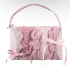 ジルスチュアート　リボンデザイン ポーチ ピンク