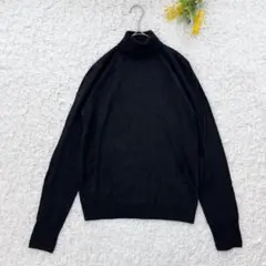 ザラ　タートルネックトップス　M 薄手　ダークグレー　重ね着　春　着痩せ　無地