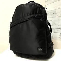 未使用級✨希少 ポーター タンカー リュック 大容量 多収納 A4可 ブラック