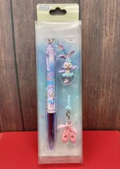 ディズニーシー限定　ステラルー&ダッフィー3色ボールペン（イヤホンジャック付）