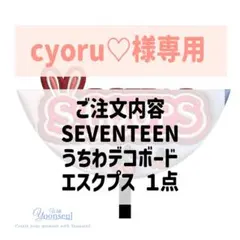 cyoru♡様専用　SEVENTEENうちわデコボード　エスクプス