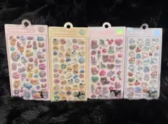 可愛い3Dステッカーセット 4種