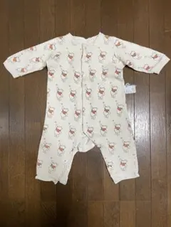 くまのプーさん UNIQLO 総柄 ロンパース カバーオール ベビー服80cm