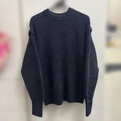 GU×UNDERCOVER シャギークルーネックセーター