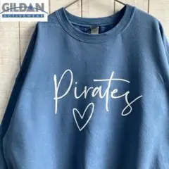 き*ま様 古着　長袖　スウェット 裏起毛　プリント　アメカジ ゆるだぼ　くすみカ