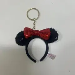 ミニーマウスカチューシャキーホルダー