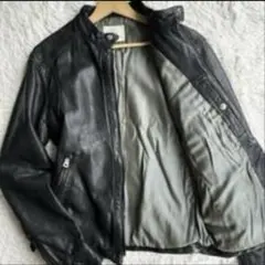 【最終値下げ】美品・希少Lサイズ！/羊革 ラムレザー 黒 ユナイテッドアローズ