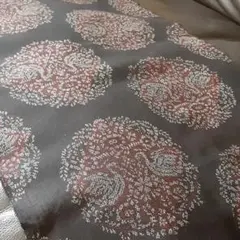 昭和レトロ‼️涼しげな高級　黒の夏着物生地　37×95㎝　布㊲