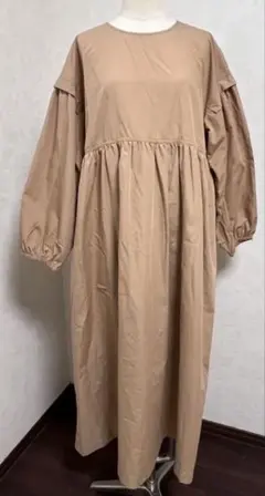♥️So4u ロングワンピース ベージュ Fサイズ