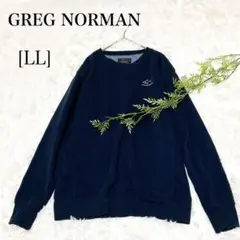 ✨GREG NORMANトレーナー　スウェット　LL ネイビー　シンプルデザイン