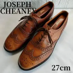 【ほぼ新品】CHEANEY ダークブラウン ウィングチップ 中古・古着通販】JOSEPH CHEANEY (ジョセフチーニー) ウィング