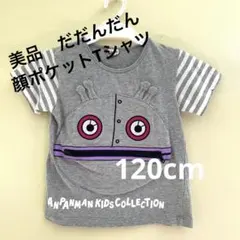 美品　だだんだん顔ポケット Tシャツ120cmアンパンマン　キッズコレクション