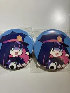 パンティ＆ストッキング　くじ引き堂　缶バッジ　ストッキ
