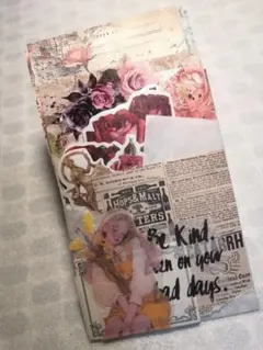 コラージュ　バラ 花　セット　まとめ売り　素材紙　日記　紙モノ　おすそ分け