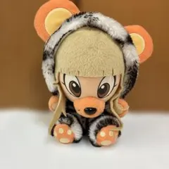 倖田來未 倖田クマ 着ぐるみ　ぬいぐるみ フード付き　ゼブラ柄クマぬいぐるみ